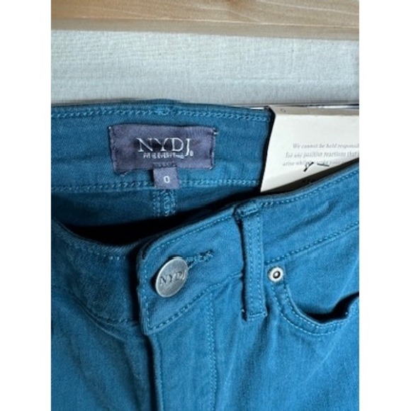 NYDJ Sheri Slim Jeans Blue Lift X Tuck Technology Size 0 NWT‎ - Picture 4 of 11